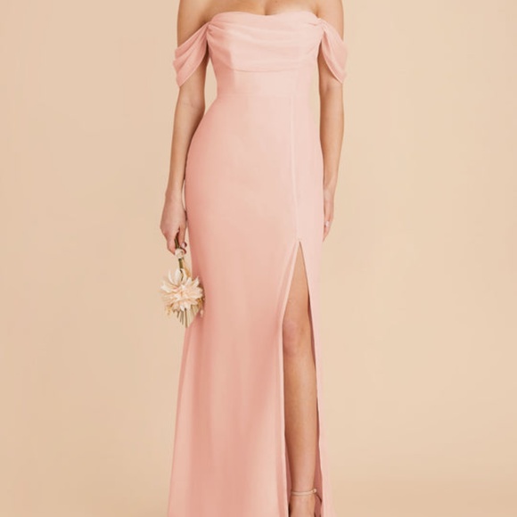 Birdy Grey Mira Convertible Dress in Chiffon Blush Pink - Picture 1 of 7